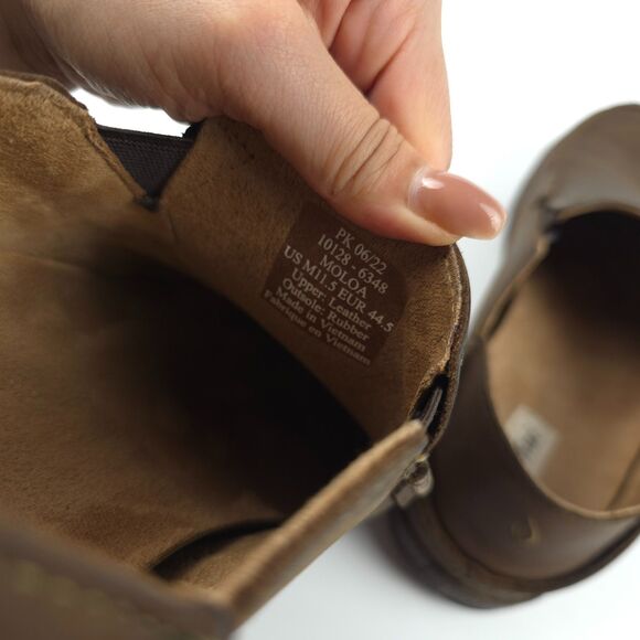 OLUKAI Moloa Leather Slip On Shoes Beachy Boho Coastal Hawaiian VSCO Casual 11.5 main image 5